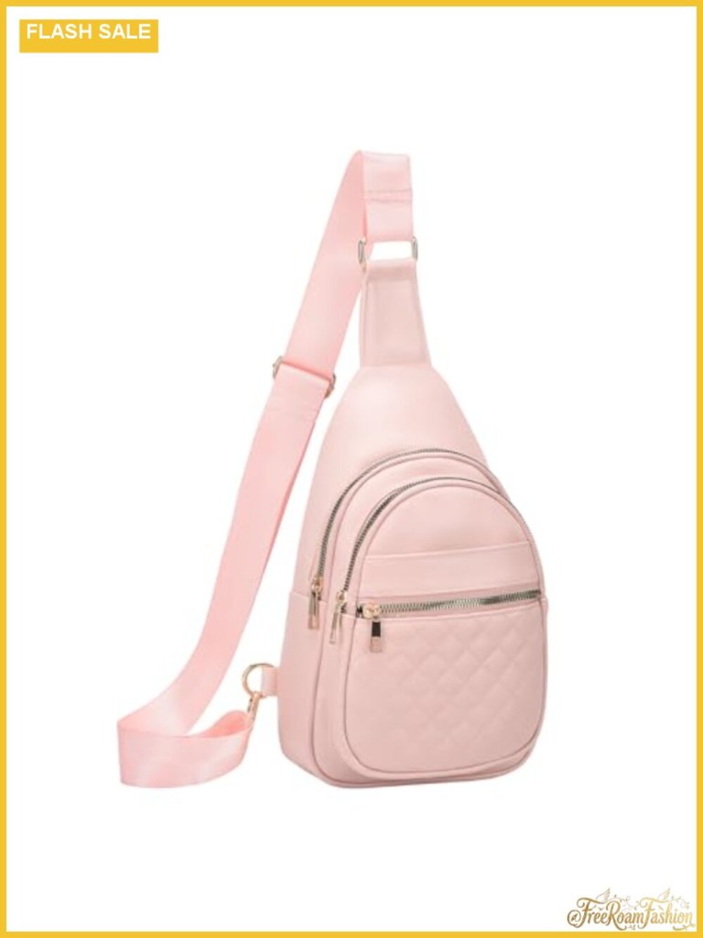 Anti Theft Crossbody Sling Bag PU Leather Travel Chest Fanny Pack